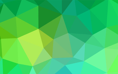 Plakat Light Green vector polygonal pattern.