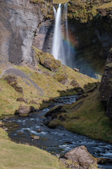 Naklejka na ściany i meble Kvernufoss Waterfall, Iceland