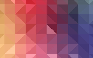 Light Red, Yellow vector gradient triangles texture.