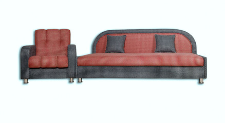 sofa isolated on white background