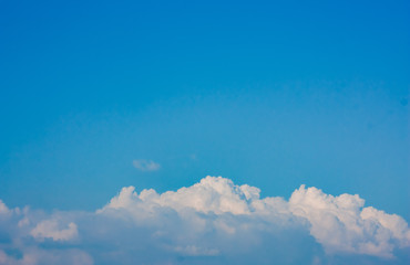 sky blue white background