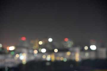 Cityscape blurry and bokeh background image.