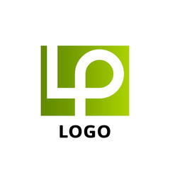 LP company logo vector template.