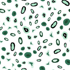 Light Green vector seamless backdrop with dots.