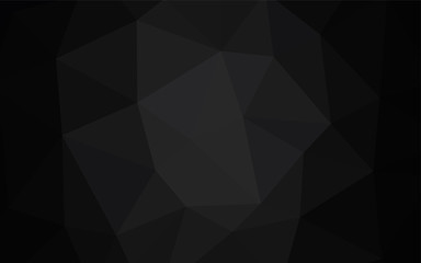 Fototapeta premium Dark Gray vector abstract mosaic pattern.