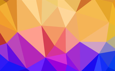 Light Blue, Yellow vector abstract mosaic background.