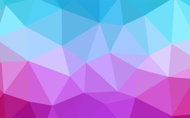Light BLUE vector abstract polygonal pattern.