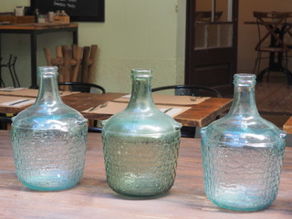 Garrafas de cristal