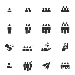 People Icons  work group Team Vector