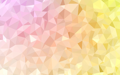 Light Pink, Yellow vector gradient triangles template.