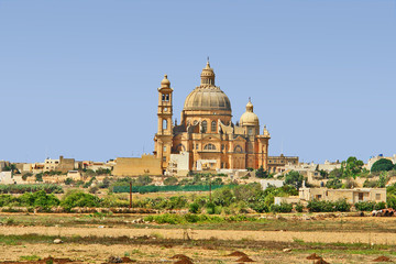 The Church of Saint John the Baptist, commonly known as the Rotunda of Xewkija , Gozo, Malta. © robnaw