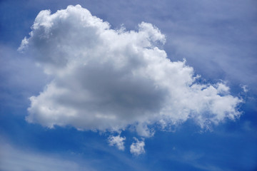 Naklejka na ściany i meble closeup cloud with blue sky
