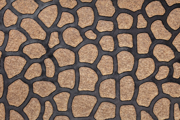 texture of foot mats