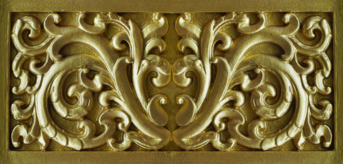 Gold decoration iron floral