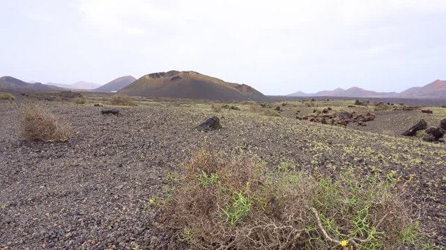 &ldquo;El Corvo&rdquo;,one of the many volcanoes present in Lanzarote