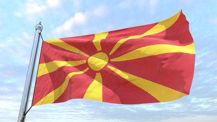 Weaving flag of the country Macedonia