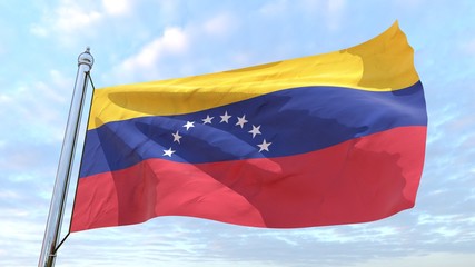 Weaving flag of the country Venezuela