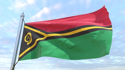Weaving flag of the country Vanuatu