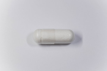 Pill close up. Capsule medication.
