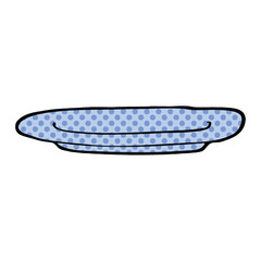 comic book style cartoon empty plate