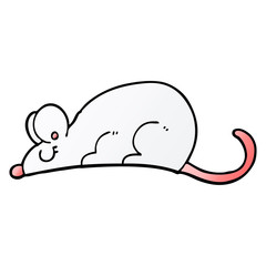 vector gradient illustration cartoon rat