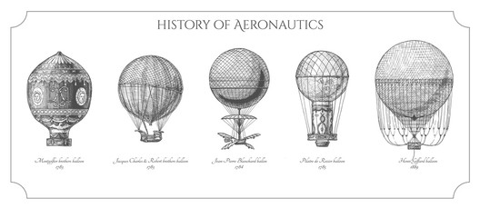 Obraz premium Historia aeronautyki