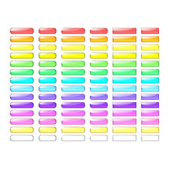 vector web buttons set