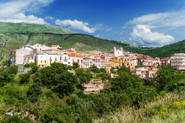 Fototapeta na wymiar San Nicola Arcella near the Arcomagno, Calabria, Italy