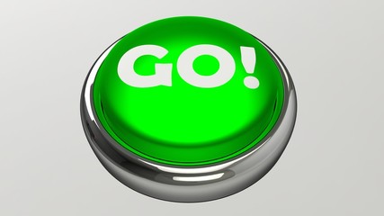 Push button 3D rendering illustration