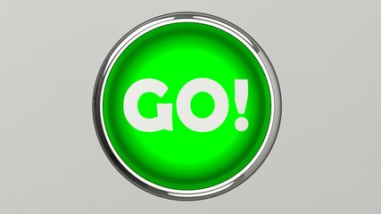 Push button 3D rendering illustration