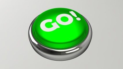 Push button 3D rendering illustration