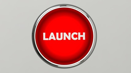 Push button 3D rendering illustration