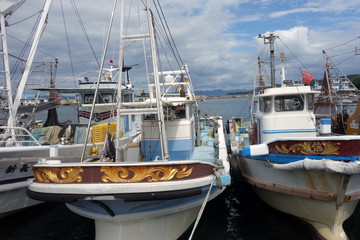 Fototapeta premium 坊勢島 漁港
