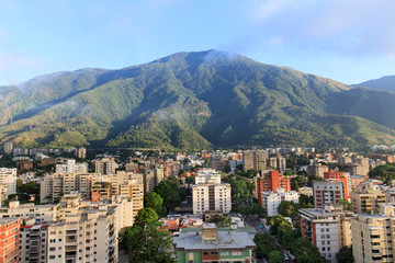 Skyline of Caracas city, Venezuela.