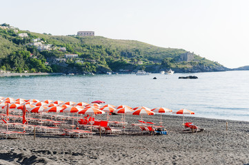 The beach of San Nicola Arcella near the Arcomagno, Calabria, Southern Italy.