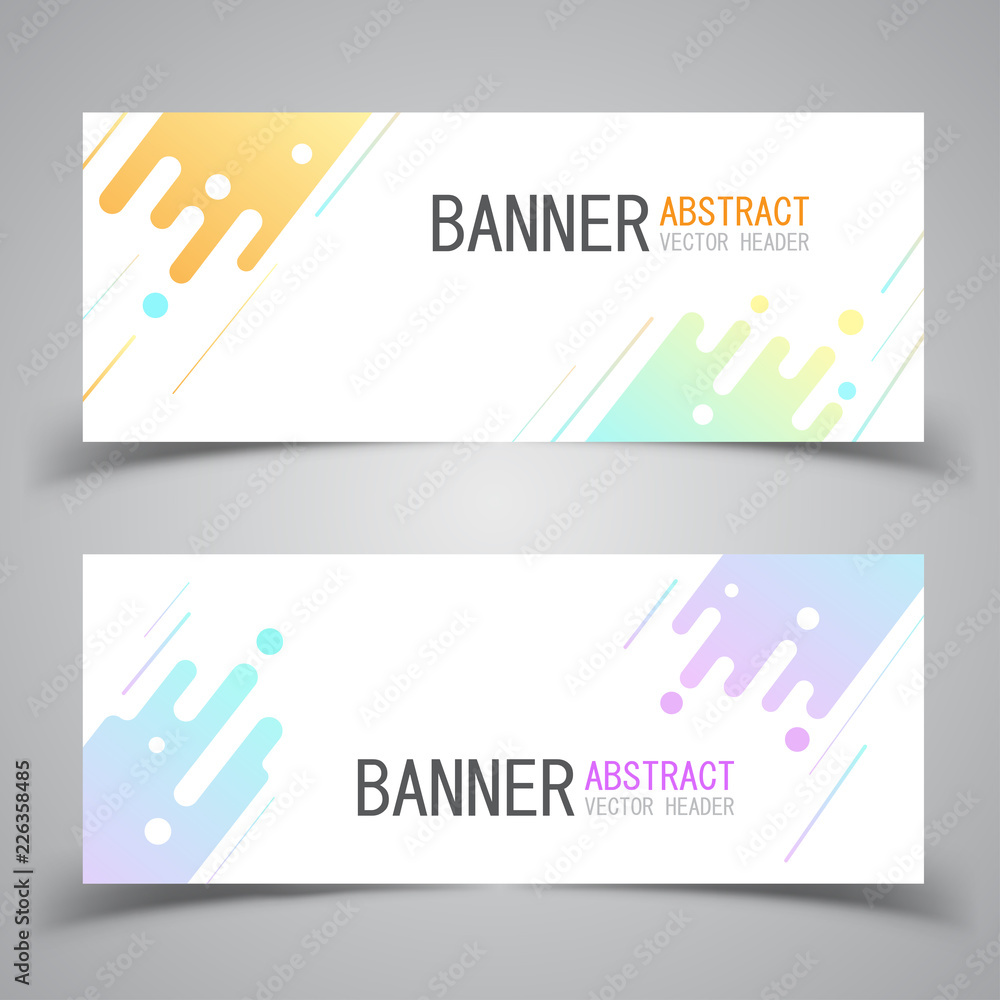 Wall mural geometric design banner web template vector abstract.