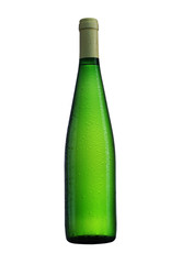 bottle of wine on a white background