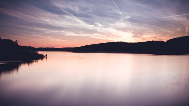 sunset on the lake © Lars