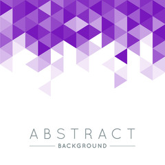 Geometric Violet and White Abstract Vector Background for Use in Design. Modern Polygon Texture with Text.