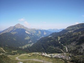 Fototapeta na wymiar Spectacular Views In The French Alps