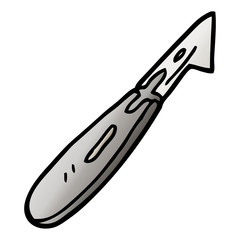vector gradient illustration cartoon craft knife