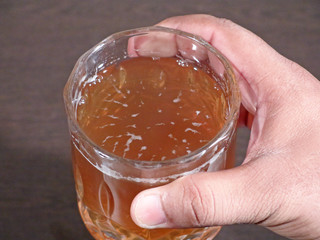 Detox drink made of water, apple cider vinegar, Honey, Healthy Drink for Body For Detox, Apple cider vinegar and honey mixture with water for detox body,