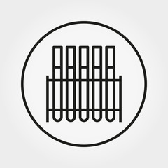 Laboratory test tubes. Universal Icon. Vector. Editable Thin line.