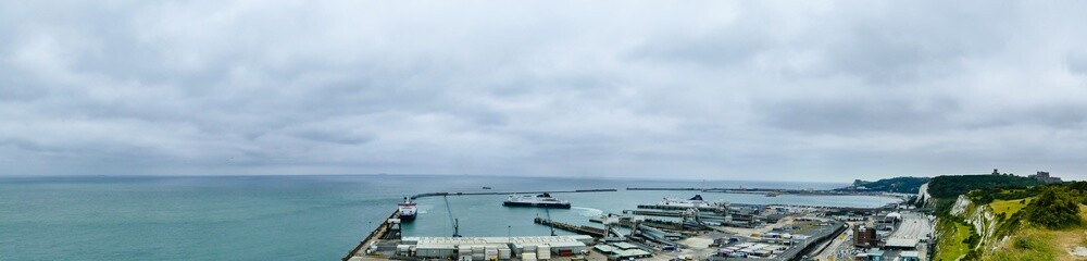 Dover Harbour from above