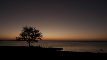 Sunset from the shoreline