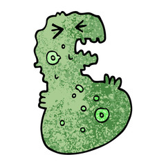 grunge textured illustration cartoon germ