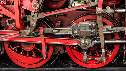 Brockenbahn Triebwerk einer Dampflok