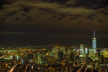 Night view on New York City