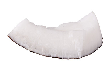 Coconut isolated on white background. Clipping path