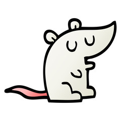 vector gradient illustration cartoon mouse